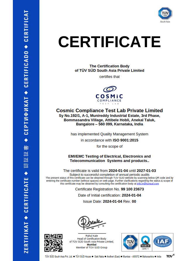 ISO 17025 Certification